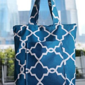 Stylish Blue Tote Bag